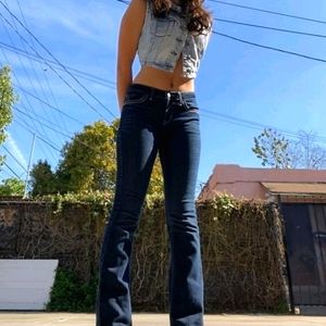Skinny flared jeans